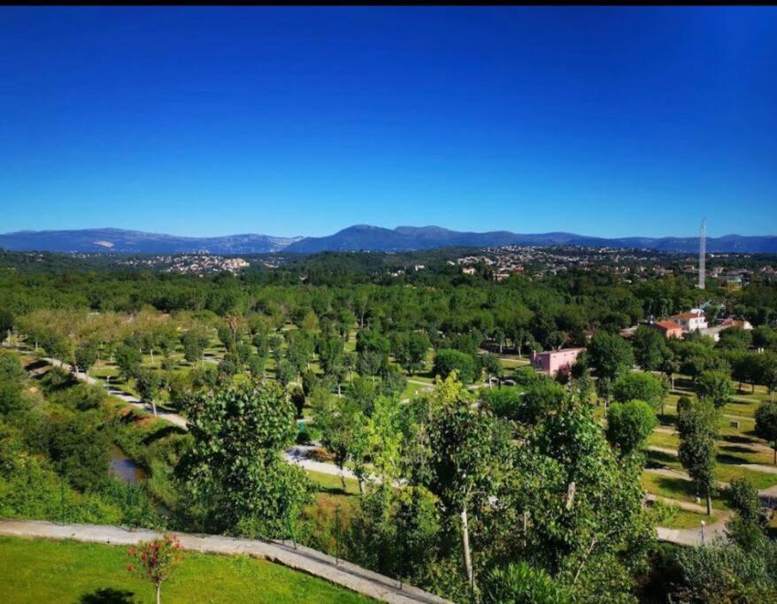 Superbe Appartement, Piscine, Vue Mer Et Montagnes Antibes Exterior foto